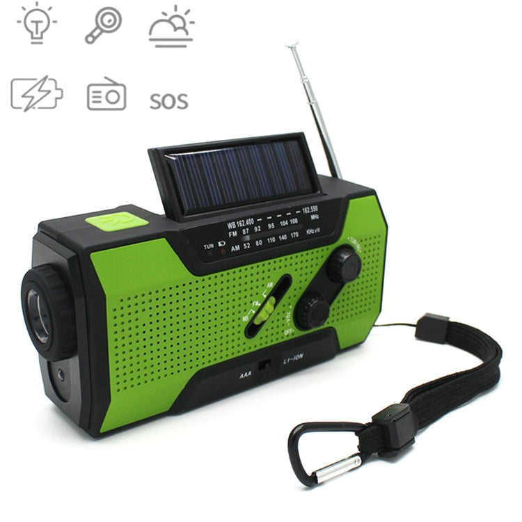 Lampada da tavolo multifunzionale a manovella a energia solare con torcia a LED, radio FM a banda intera, Ordinary Version, US Version NOAA Lampada da tavolo multifunzionale a manovella a energia solare con torcia a LED, radio FM a banda intera, Ordinary Version, US Version NOAA